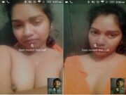 Desi Telugu Girl Shows Her Boobs on VC